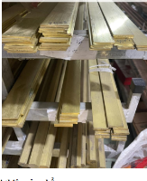 Đồng thanh vàng 100x5 mm